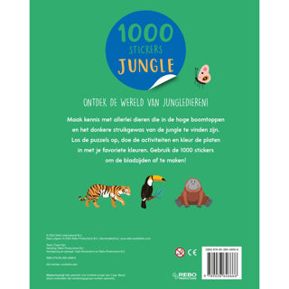 Book Stickerboek 1000 adesivi giungla