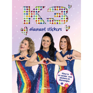 Libro para colorear Studio 100 k3 - pegatinas de diamantes