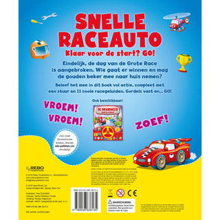 Geluidenboek snelle raceauto