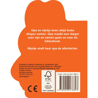 Libro libro regalo Miffy y el abuelo | 2 piezas