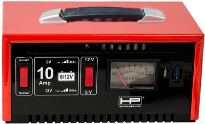 Hp batterieladegerät charger 6 12v 10a 15-120ah, metal