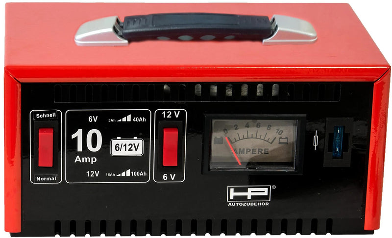 Hp batterieladegerät charger 6 12v 10a 15-120ah, metal