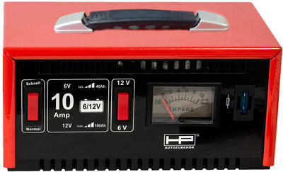 Hp batterieladegerät charger 6 12v 10a 15-120ah, metal