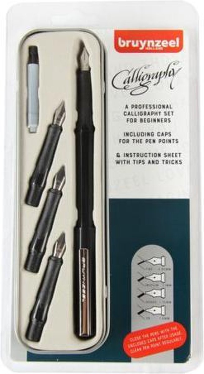 Bruynzeel calligraphy set 8-piece