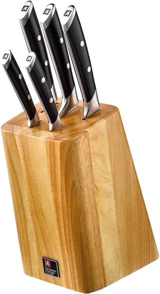 Richardson sheffield - r vision 5-delige messenset met blok - hout