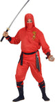 Tute ninja Finidi drago rosso per adulto