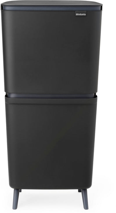 Brabantia sortup hi waste bin 25 + 10 + 10 liters - waste separation - dark gray