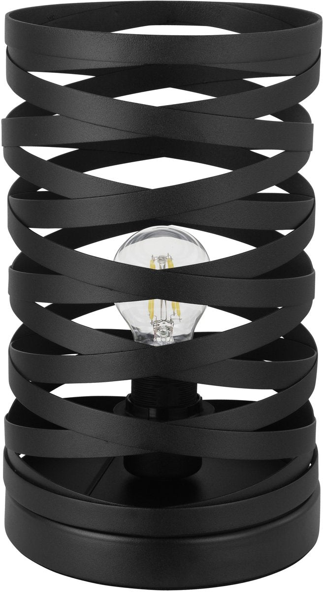 Eglo cremella tafellamp - e27 - 29 cm - zwart - staal