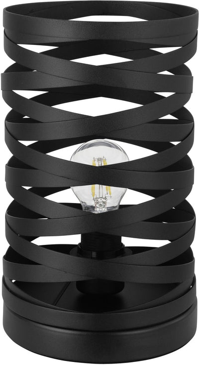 Lampada da tavolo Eglo cremella - e27 - 29 cm - nero - acciaio
