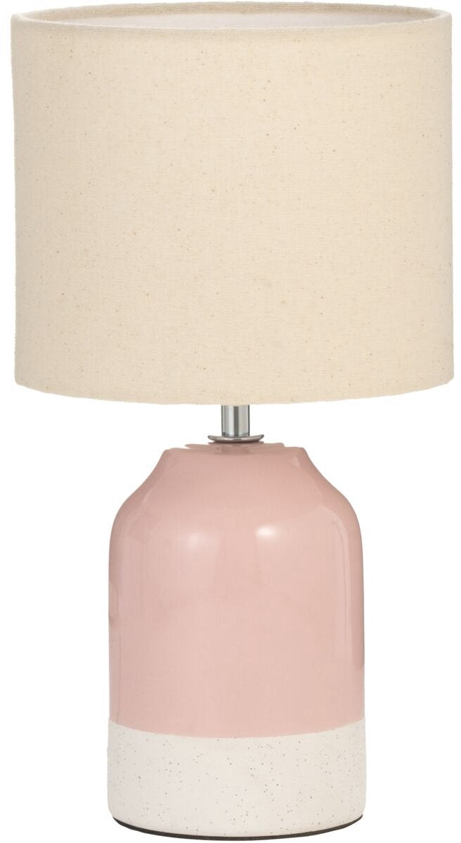 Lámpara de mesa LED Pauleen Sandy Glow - e14 - máx. 20w - salón, dormitorio, comedor - rosa crema