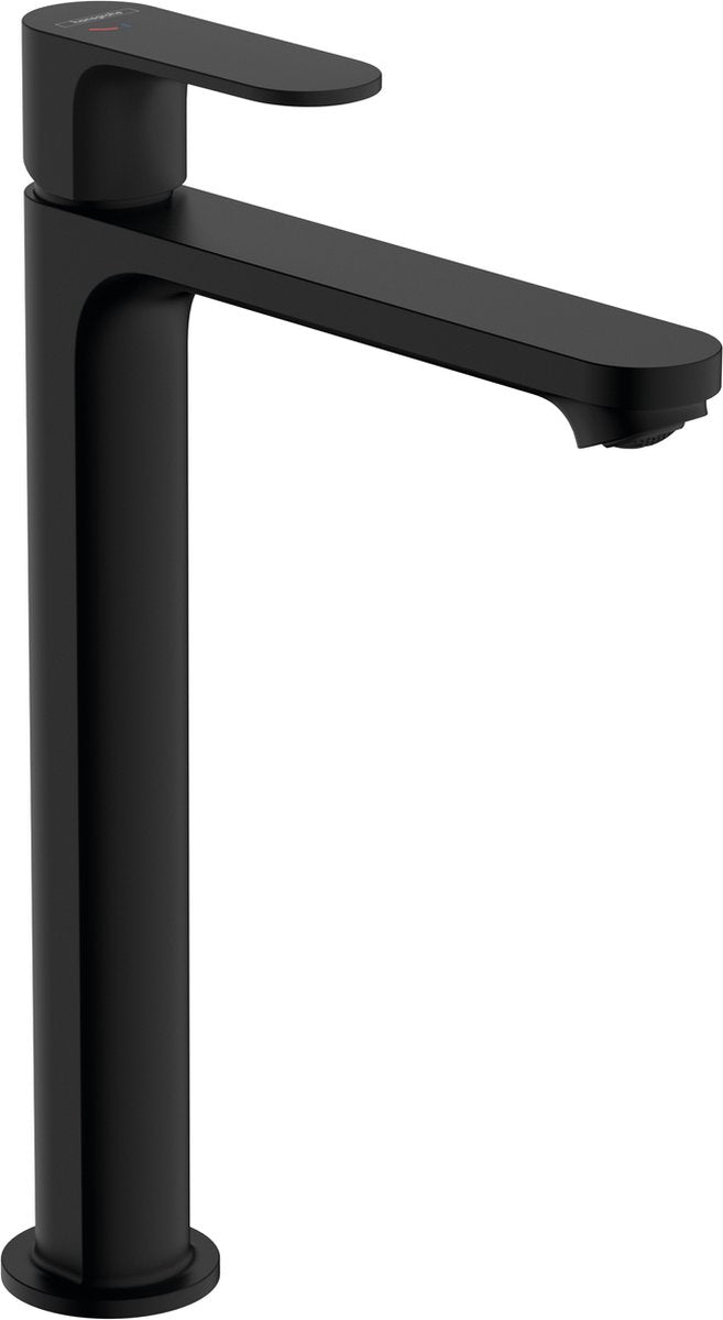 Hansgrohe rebris s - miscelatore lavabo - funzionamento monocomando - cool start risparmio energetico - ecosmart+ risparmio idrico - con scarico - dimensione 240 mm - nero opaco