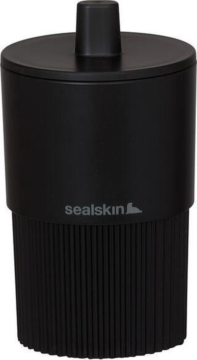 Sealskin valiente - caja de almacenamiento con tapa - tarro de almacenamiento - independiente - negro