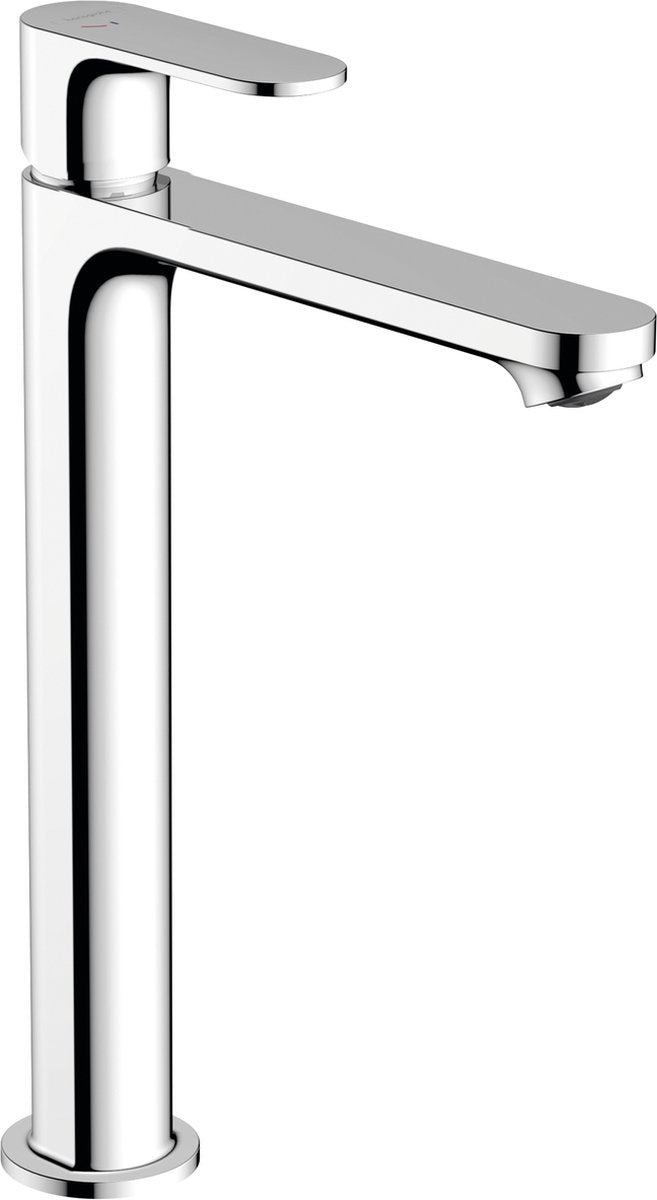 Hansgrohe rebris s - wastafelmengkraan - ééngreeps bediening - coolstart energiebesparend - zonder waste - 240mm maat - chroom