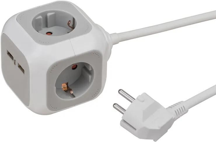 Brennenstuhl Alea-Power 2xusb-Charger + Plug 4 Time