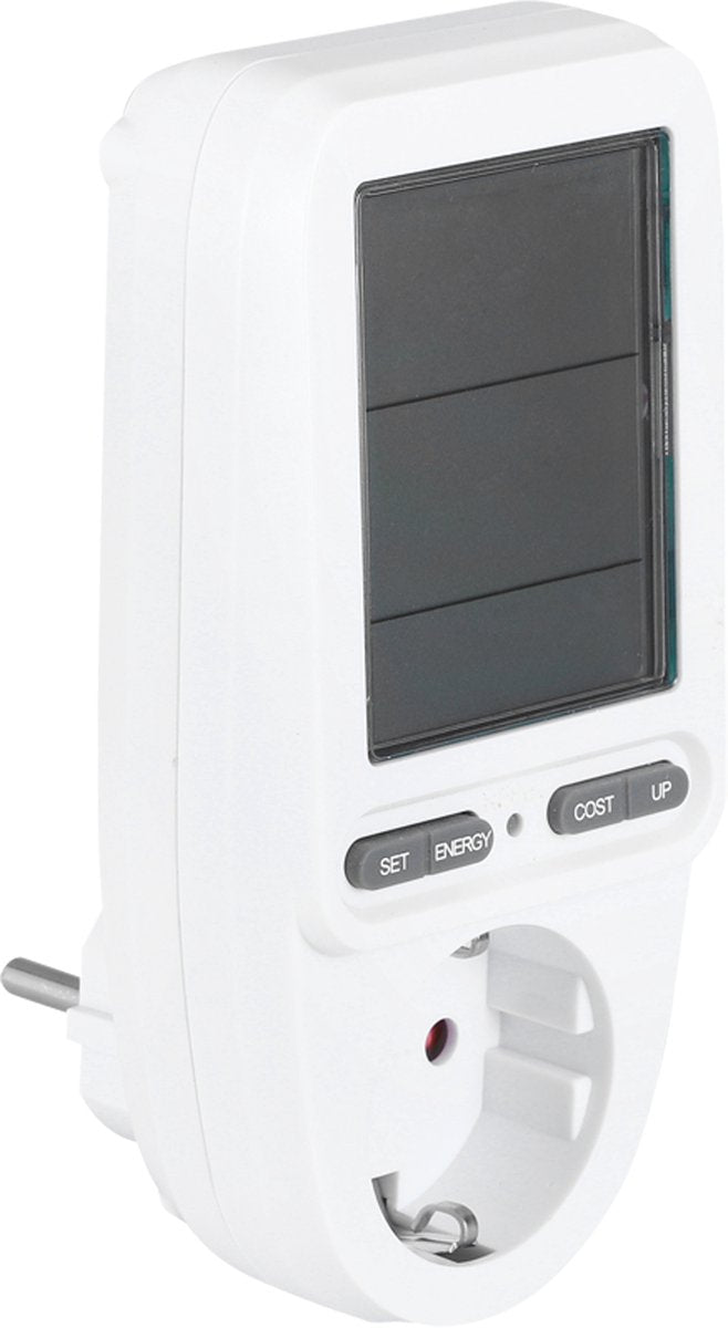 Medidor de costo de energía Q-link - conectado a tierra - digital - memoria - blanco