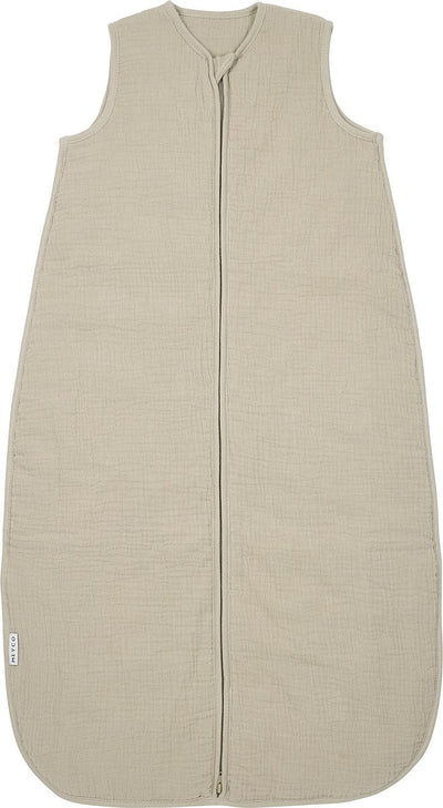 Meyco baby uni baby slaapzak gevoerd - pre-washed hydrofiel - sand - 110cm - 2.0 tog