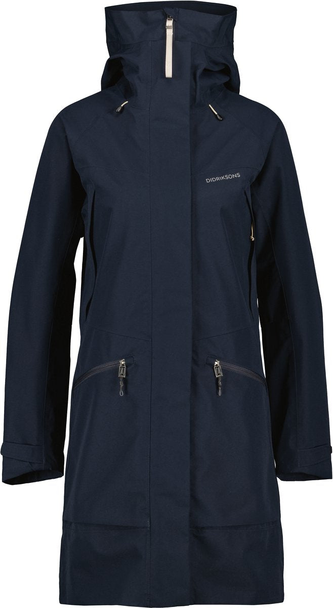 Didriksons ilma wns parka 8 giacca da esterno da donna - blu notte scuro