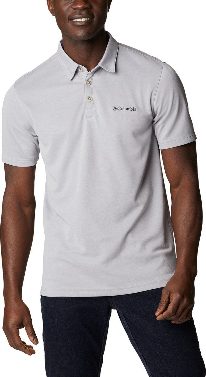Polo da esterno Columbia Nelson Point™ da uomo - grigia