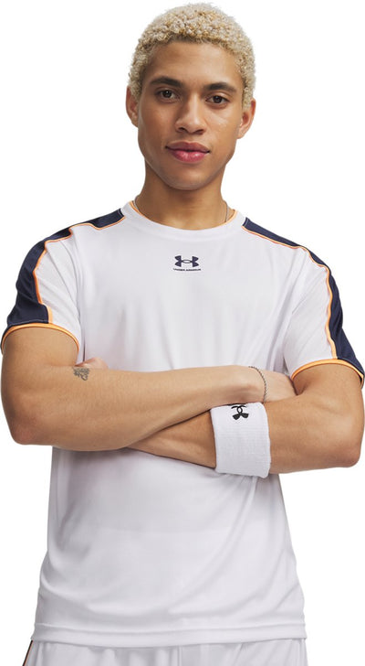Camiseta deportiva para hombre Under Armour ua m Challenger train ss-blu - blanco - azul marino medianoche