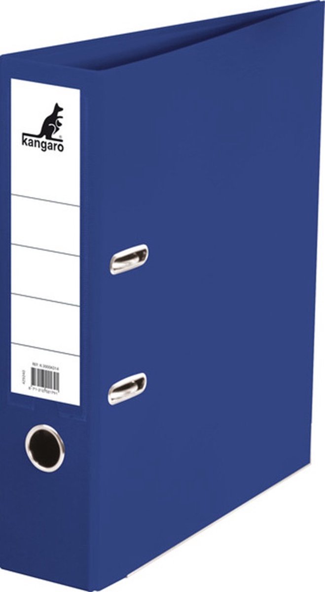 Carpeta canguro - a4 - 2 anillas - azul - ancho del lomo 75 mm - k-3000k134