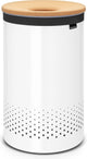Brabantia wasmand - met deksel - 60 l - white kurken deksel