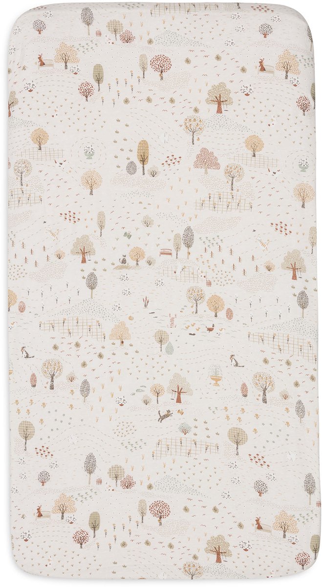 Jollein fitted sheet crib - 40 50x80 90cm - jersey - tiny park