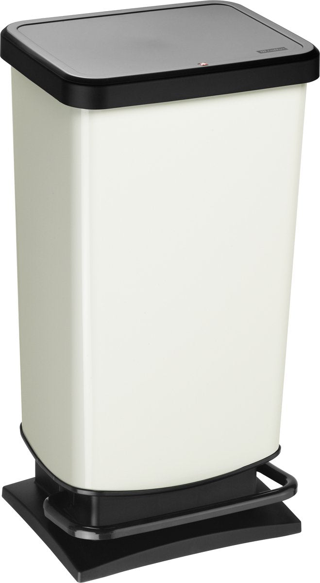 Rotho paso pedaalemmer - prullenbak 40l - bpa vrij - wit metallic