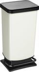 Rotho paso pedaalemmer - prullenbak 40l - bpa vrij - wit metallic