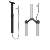 Elvedes Cable Kit Post-poste y bloqueo de bloqueo Super Flex