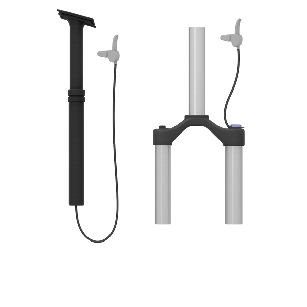 Elvedes Cable Kit Post-poste y bloqueo de bloqueo Super Flex