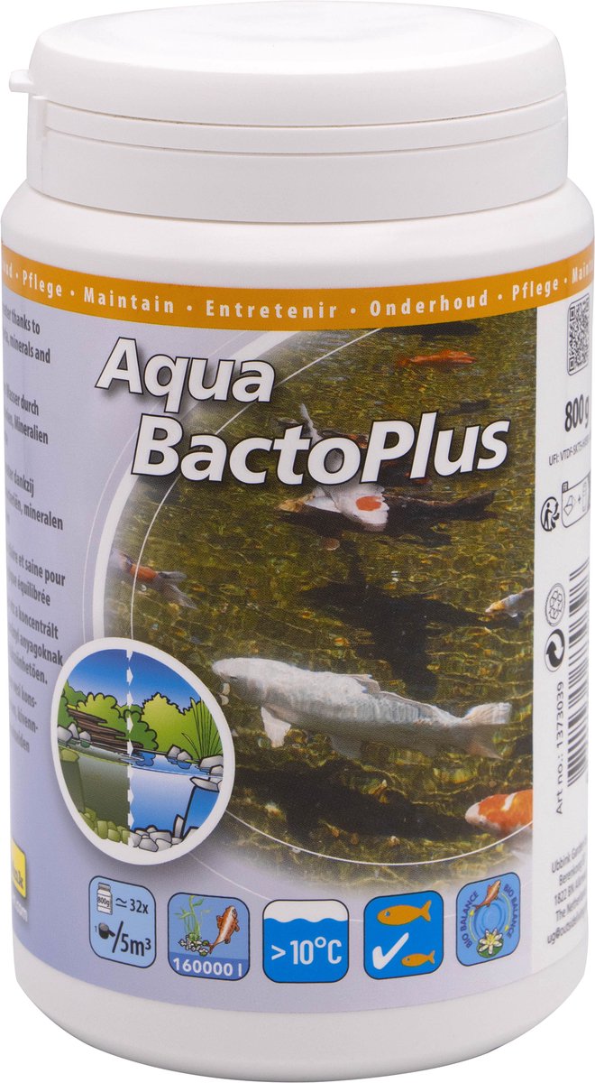 Ubbink ubbink vijverwater trattamento aqua bacto più 800 g per 160000 l