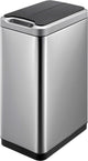 Eko - contenedor con sensor fantasma 30 litros - plástico de acero inoxidable - acero inoxidable mate, negro - contenedor de basura
