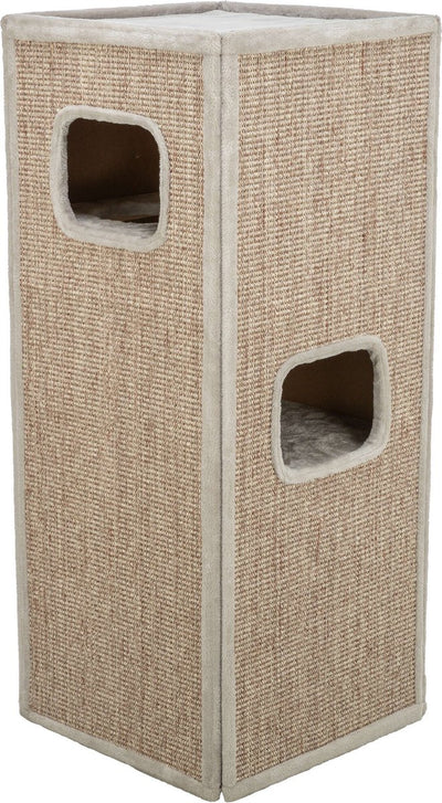 Trixie - rascador torre para gatos juno - gris - 116 cm