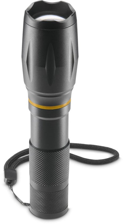 Linterna Hama - w200 - 200lm - incl. 3 pilas AAA - aluminio - 3 posiciones + zoom - negro