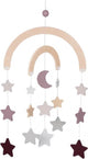 Goki Wooden Baby Mobile Starry Sky Pink