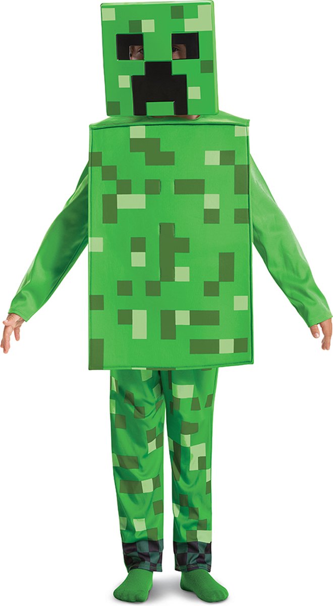 Disfraz minecraft (mojang), disfraz creeper, talla s (4-6 años), niño