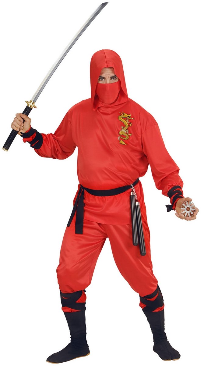 Tute ninja del drago rosso Finidi per bambini