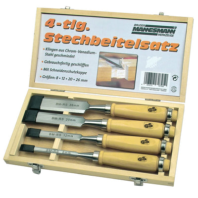 Brüder Mannesmann Brüder Mannesmann Houtsteekbeitel Set 4 pezzi 66104