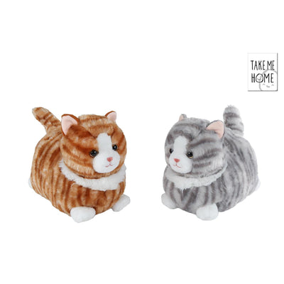 Llévame a casa gato tumbado peluche 25cm