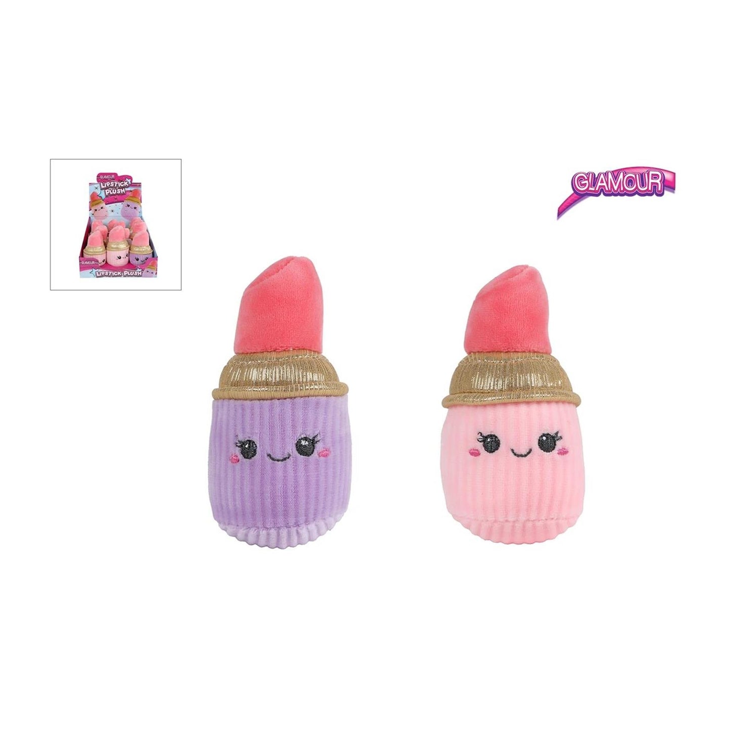 Peluche glamour labial 2culo 10cm