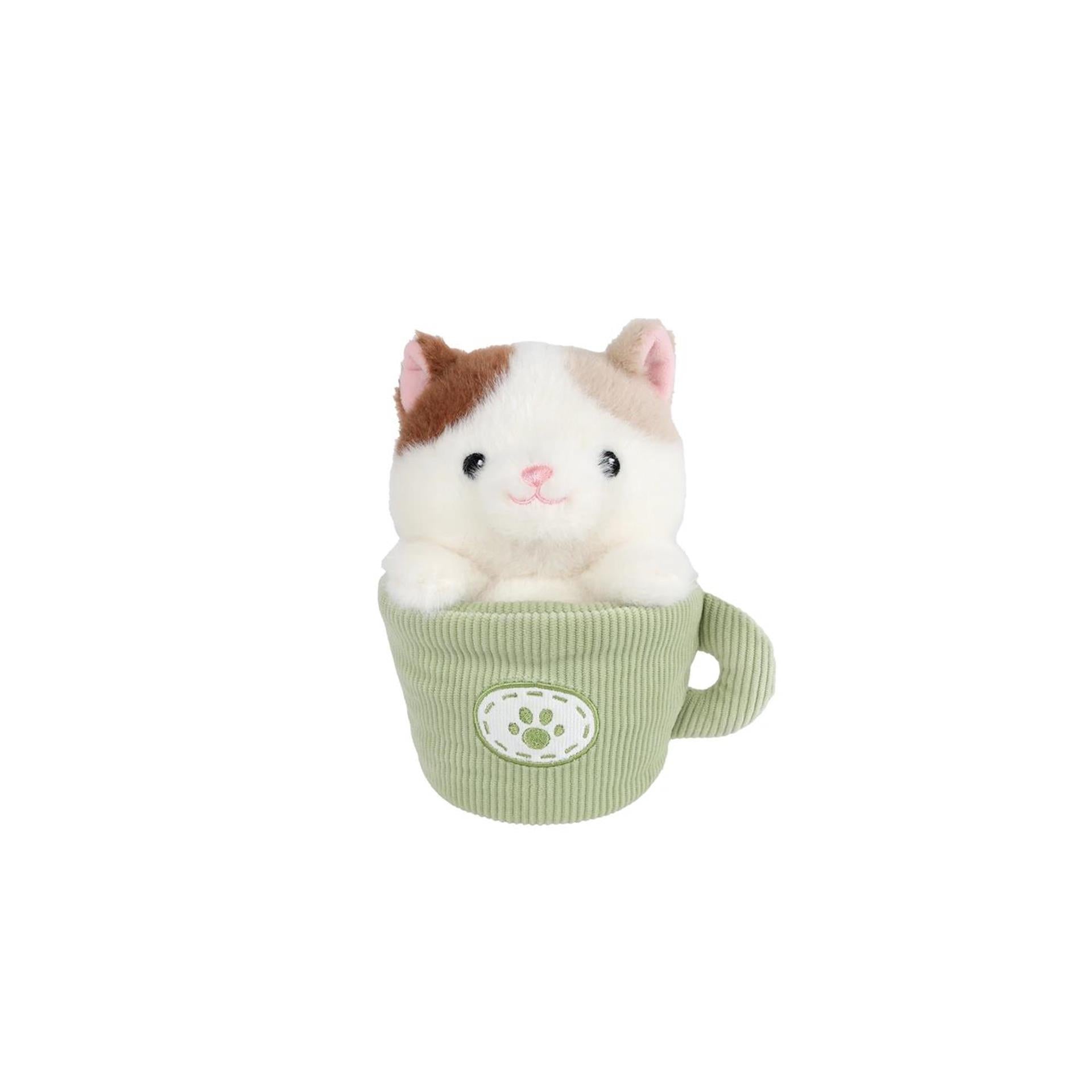 Llévame a casa gato en taza peluche 18cm