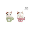 Llévame a casa gato en taza peluche 18cm