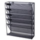 Folderhouder viking wandmontage 105 x 405 x 325 mm zwart 5 vakken