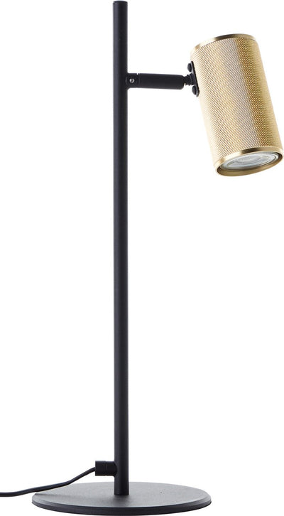 Brilliant marty - lampada da tavolo - led gu10 - oro nero