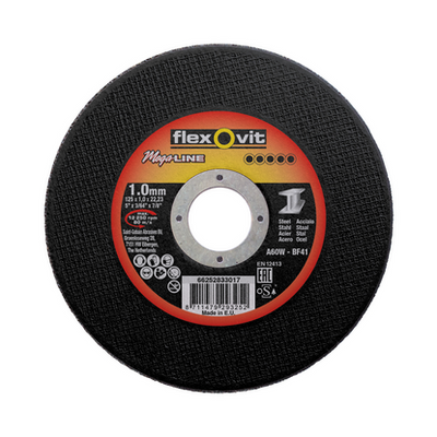 Flexovit dss mega-line 125x1.0x22.23 a60w t41 acciaio | 25 pz