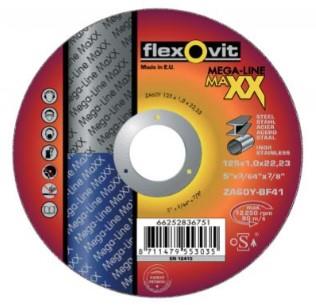 Flexovit dss maxx acciaio inox 125x2,0x22,23 za46y t41 | 25 pz