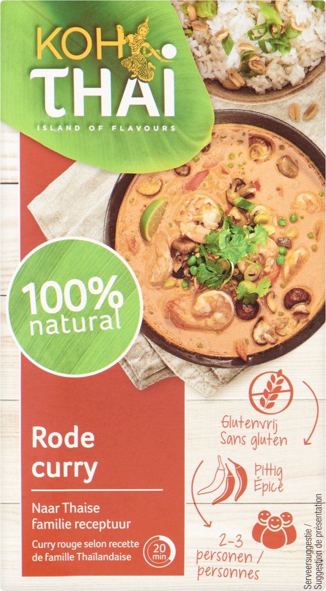 Koh thai rode curry pasta - 12 x 70 gram