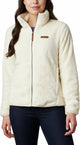 Chaleco Columbia fire side ii para mujer con cremallera - chaleco polar sherpa para mujer - chaleco para exteriores - tiza - talla s