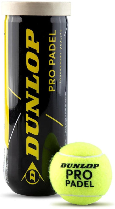Dunlop - pro padel 3pet - palline da padel unisex - gialle