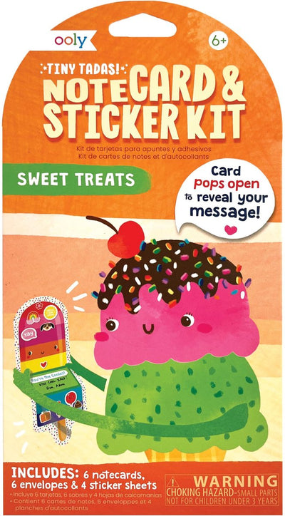 Ooly, ¡pequeñas tadas! juego de pegatinas de tarjetas de notas - dulces
